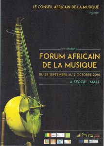 african forum on music 2016 poster