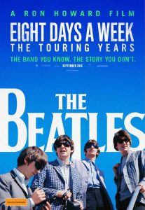 Poster for Ron Howard's "The Beatles: Eight Days a  Week -- The Touring Years" 