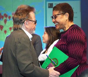 Paul Williams and house rep Karen Bass 