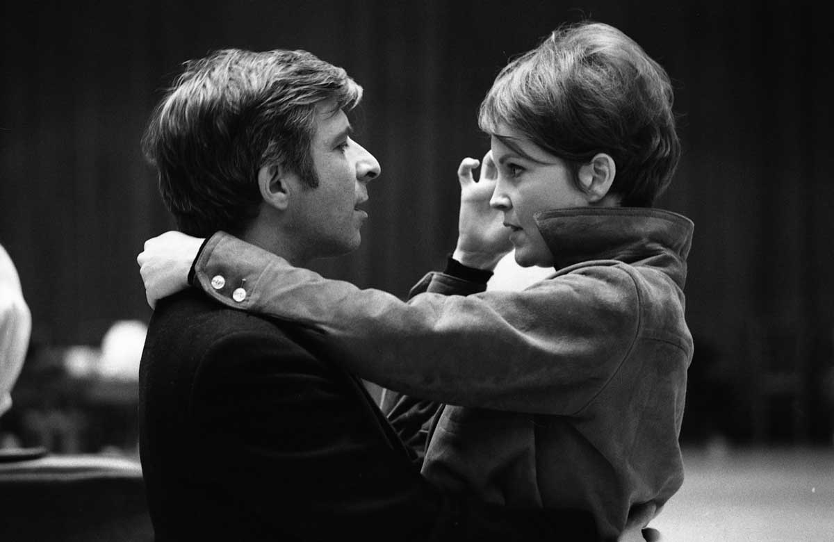 Composer Elmer Bernstein and actress Marlyn Mason in 1967.