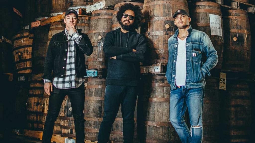 Diplo, Jillionaire and Walshy Fire rumming it at the Bacardi plant.