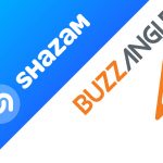 Shazam and BuzzAngle logos