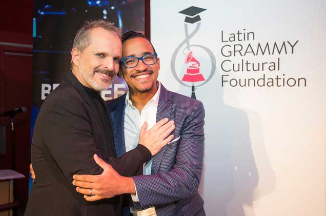 Miguel Bosé and Ernesto Núñez