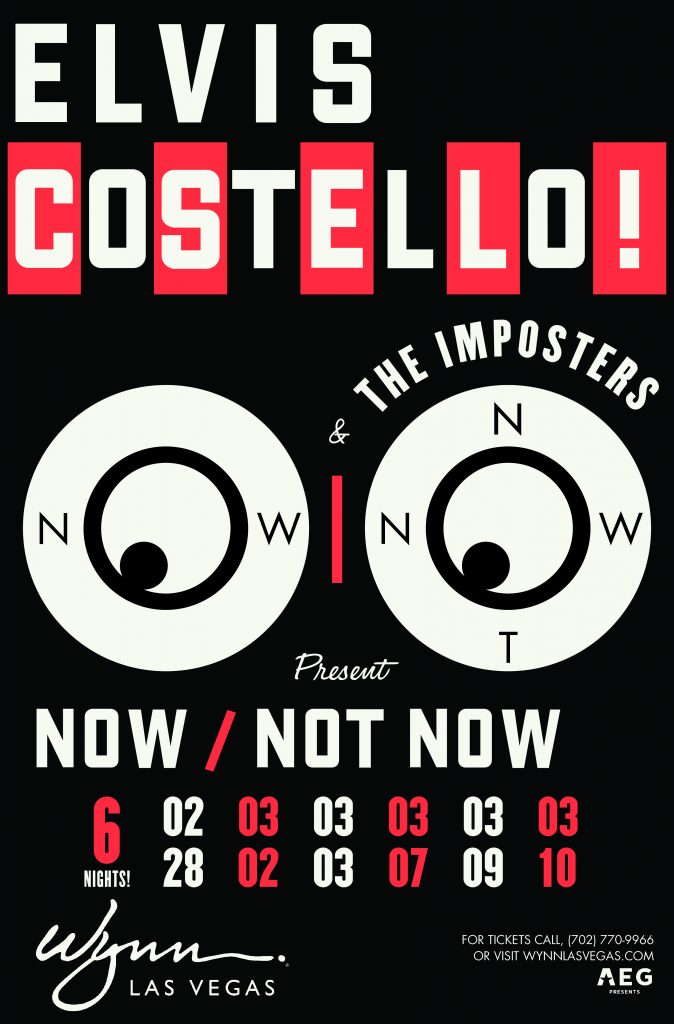 Elvis Costello Now Not Now poster