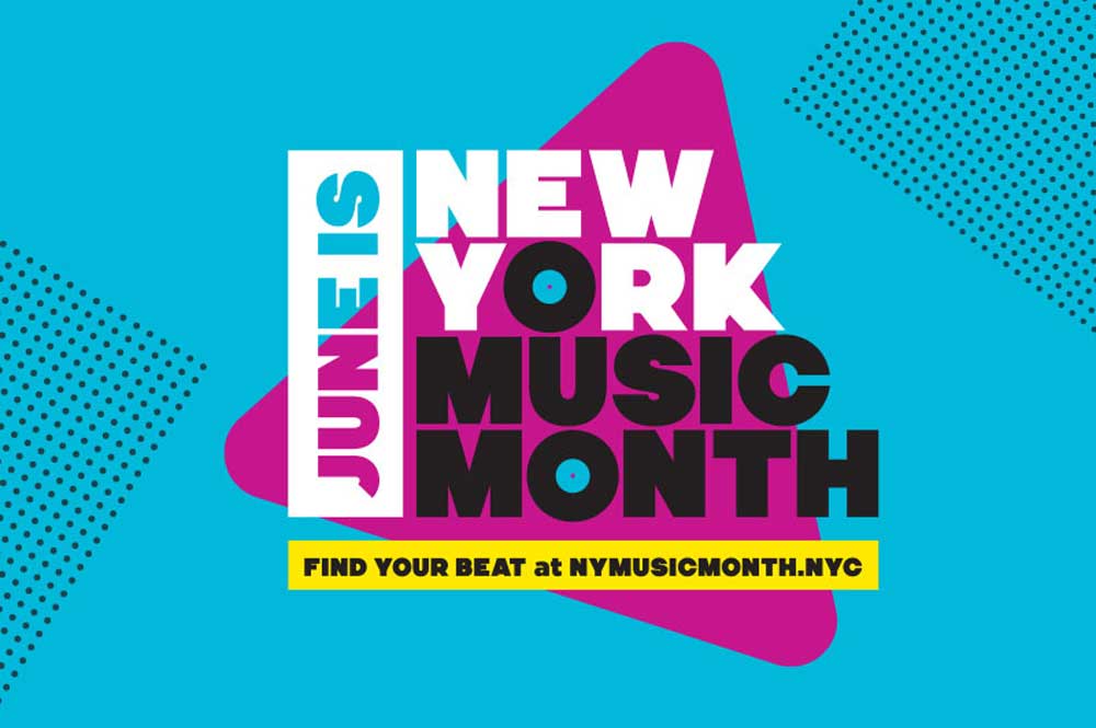 June is New York Music Month logo