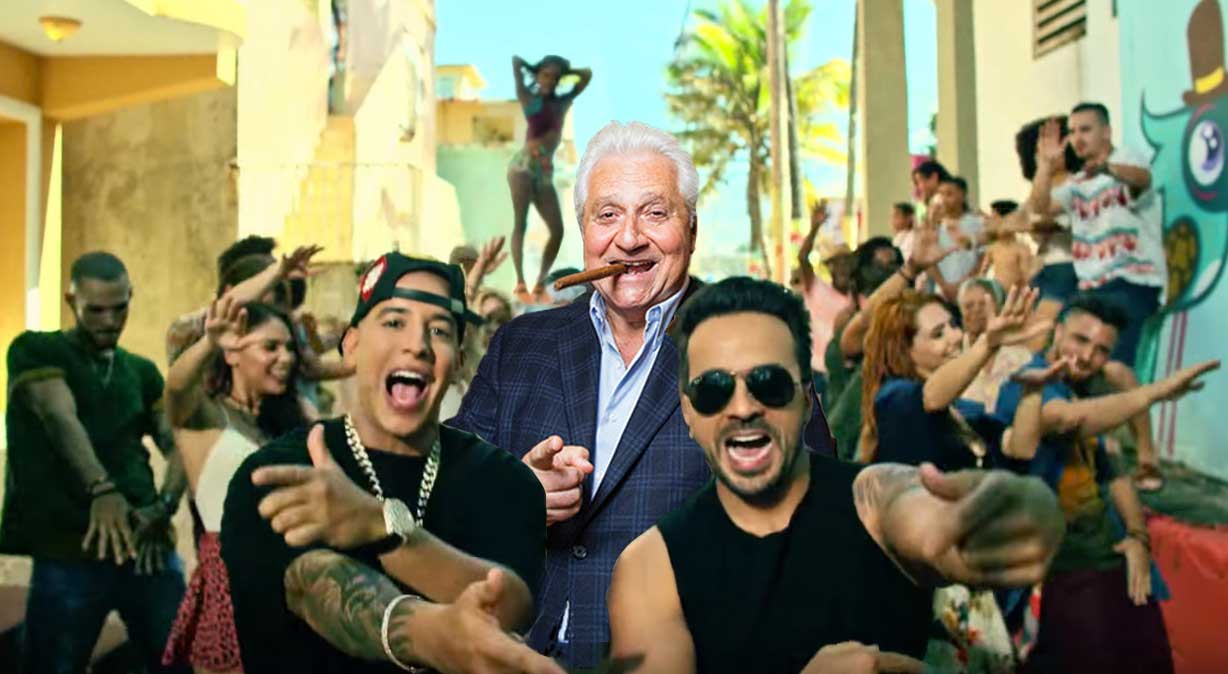 Sony/ATV's Martin Bandier with the Despacito crowd.