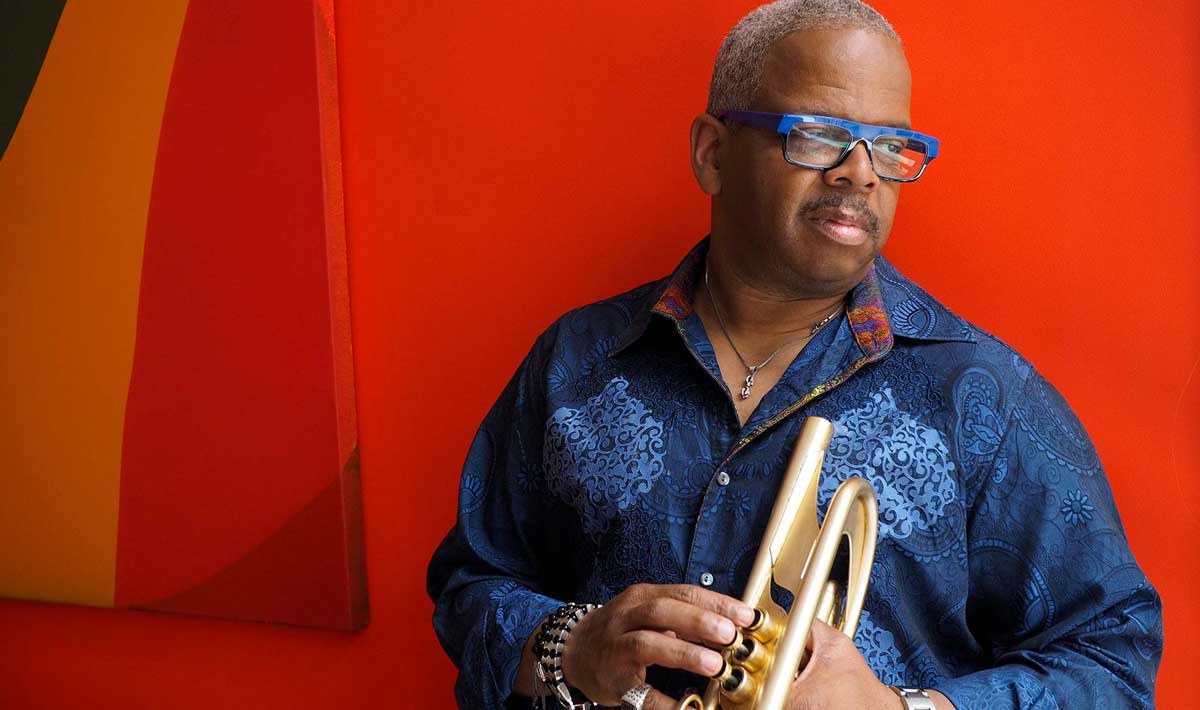 terence blanchard poses with his trumpet